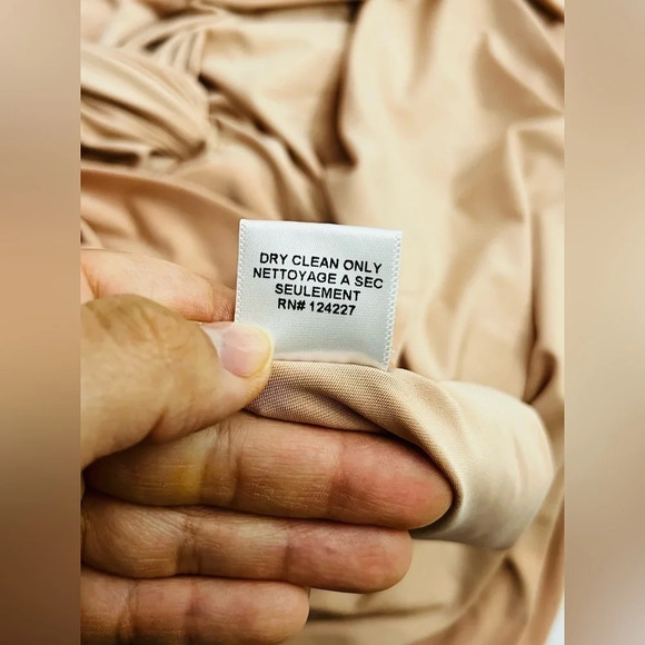 MISA Los Angeles Teget Draped Dress in Nude Size Small NWOT - Picture 15 of 16